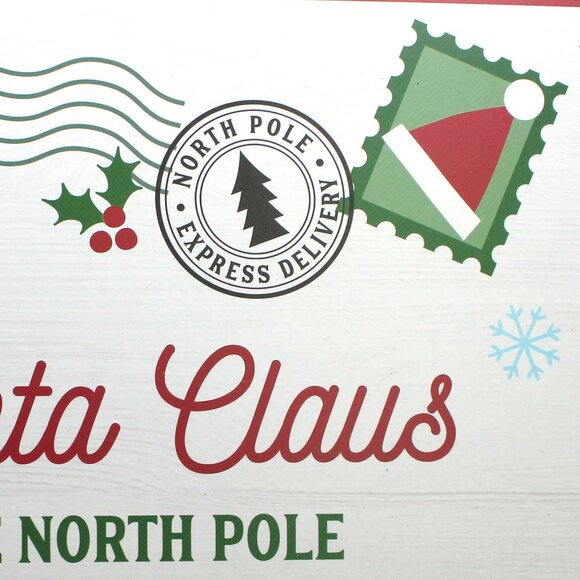 Santa Claus Reindeer Air Mail 8" x 10" Wall Hanging or Wreath Attachment - Picture 7 of 8